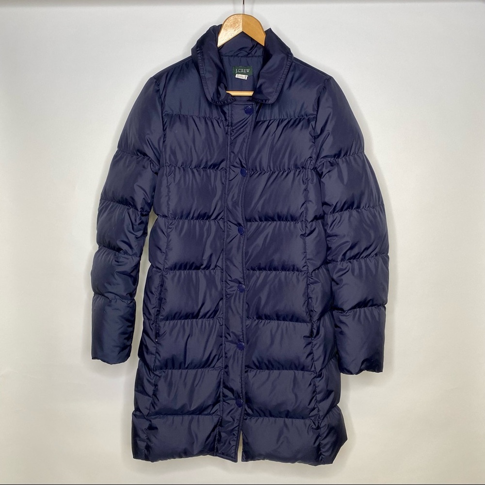 J Crew long down jacket